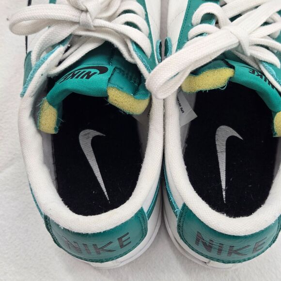 Size 7 - Nike Blazer Low '77 White Dark Green Aqua Black - D07394-991 Leather - Picture 9 of 11